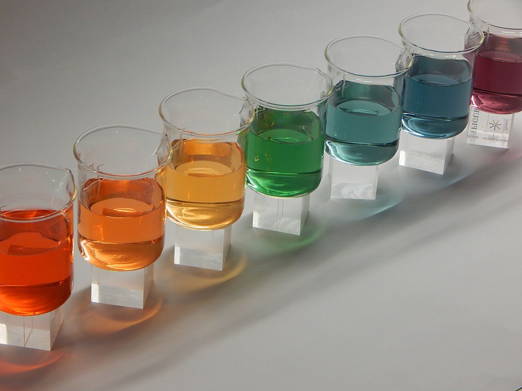 Colours of universal indicator