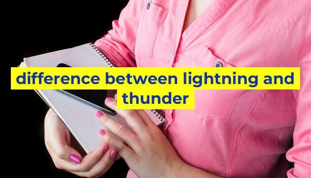 difference between lightning and thunder