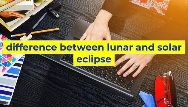 difference between lunar and solar eclipse