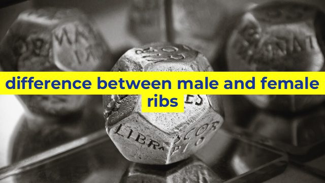 difference between male and female ribs