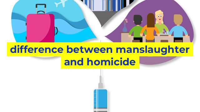 difference between manslaughter and homicide