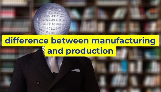 difference between manufacturing and production