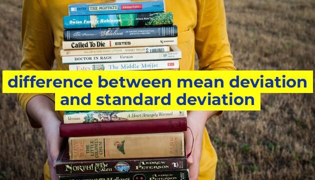 difference between mean deviation and standard deviation