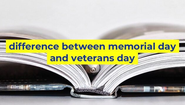 difference between memorial day and veterans day