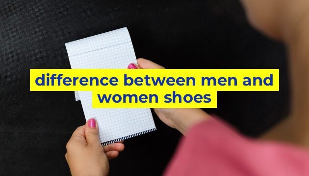 difference between men and women shoes