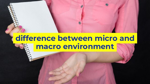 difference between micro and macro environment