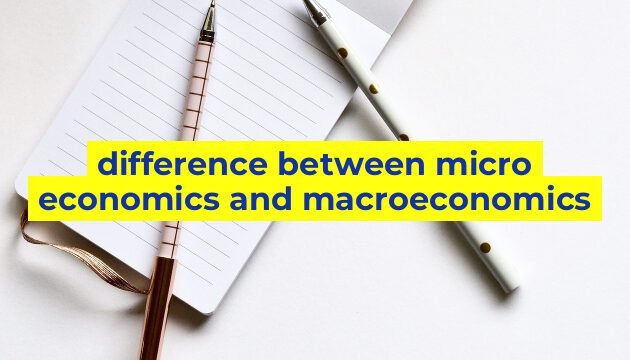 difference between micro economics and macroeconomics