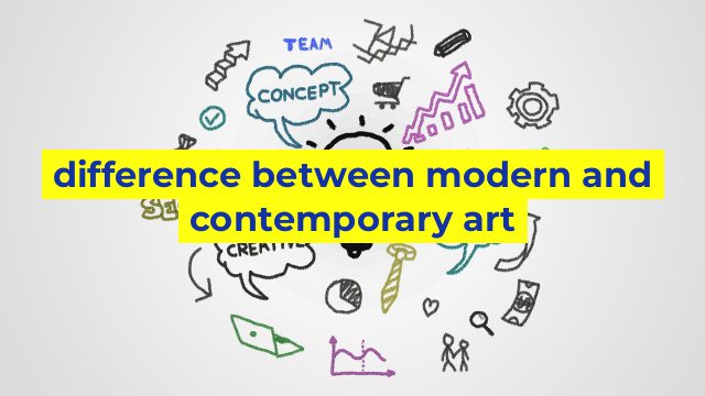 difference between modern and contemporary art