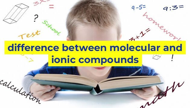 difference between molecular and ionic compounds