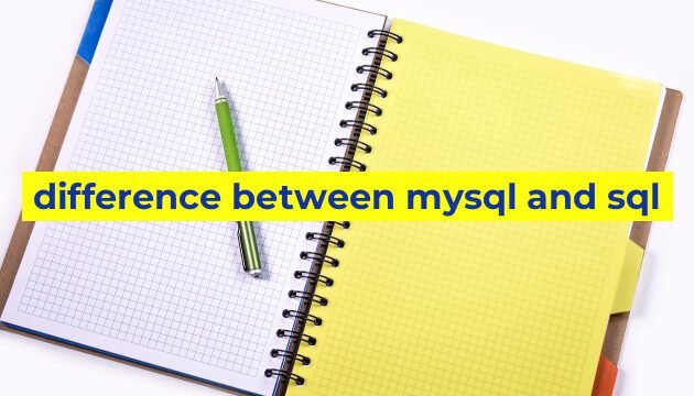 difference between mysql and sql