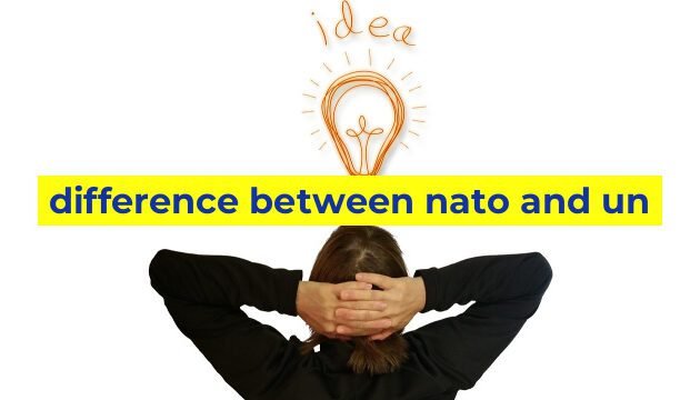 difference between nato and un