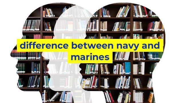 difference between navy and marines