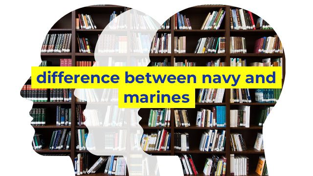 difference between navy and marines