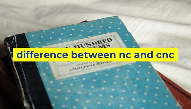 difference between nc and cnc