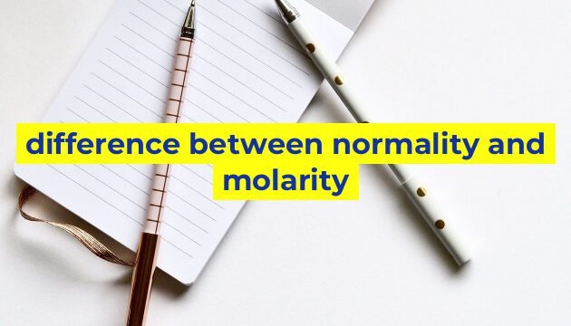 difference between normality and molarity