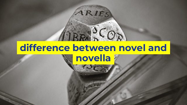 difference between novel and novella