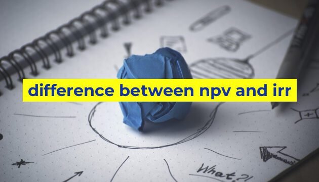 difference between npv and irr