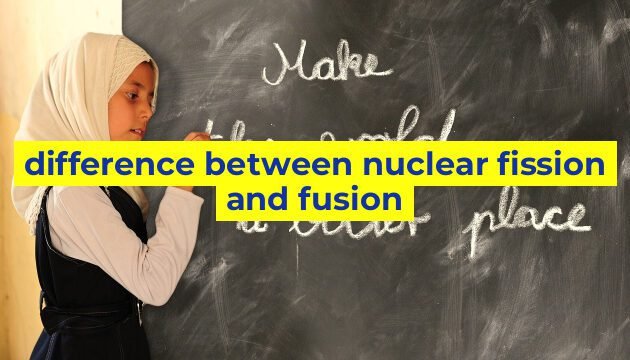 difference between nuclear fission and fusion