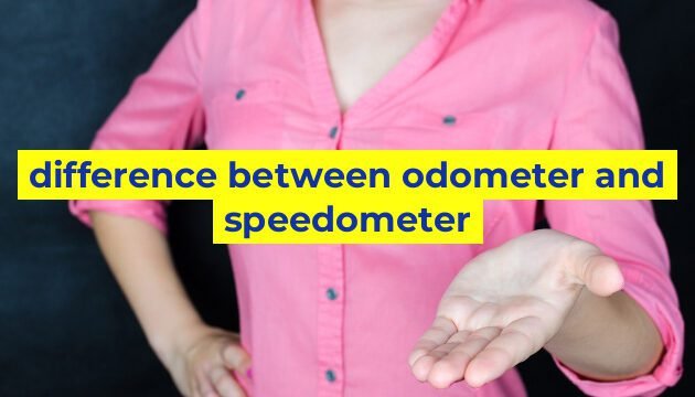 difference between odometer and speedometer