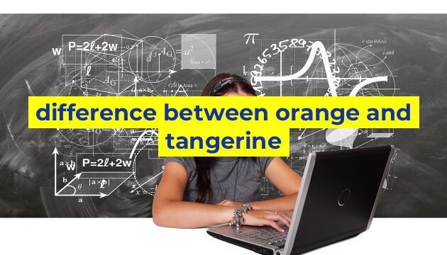 difference between orange and tangerine