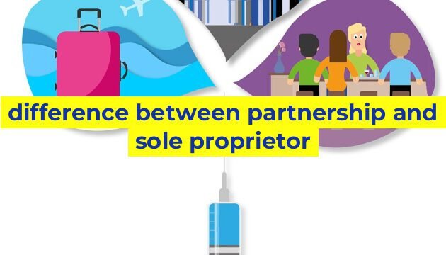 difference between partnership and sole proprietor
