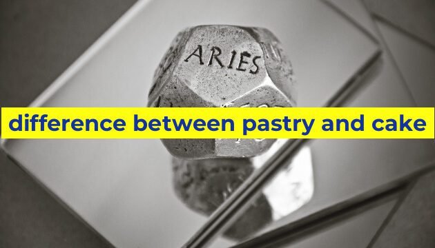 difference between pastry and cake