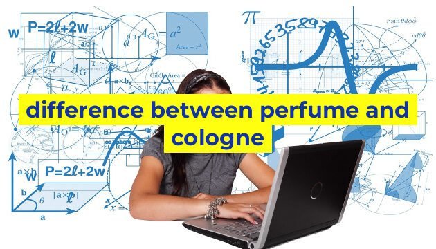 difference between perfume and cologne
