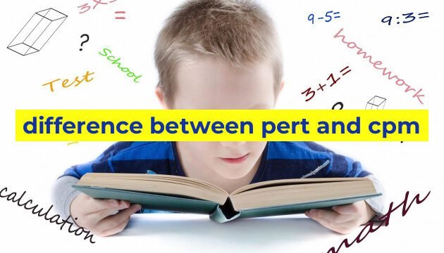 difference between pert and cpm