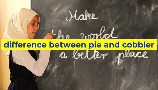 difference between pie and cobbler