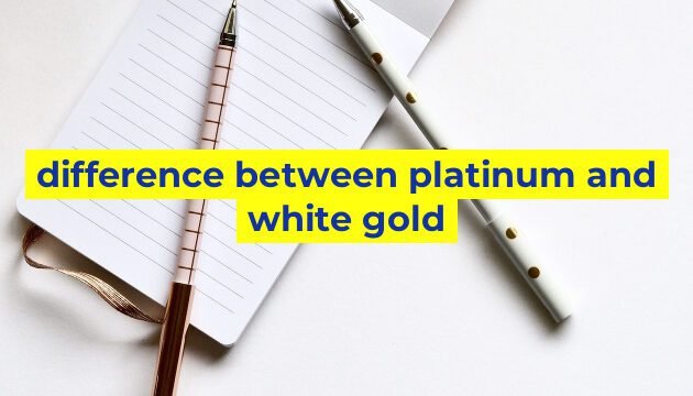 difference between platinum and white gold