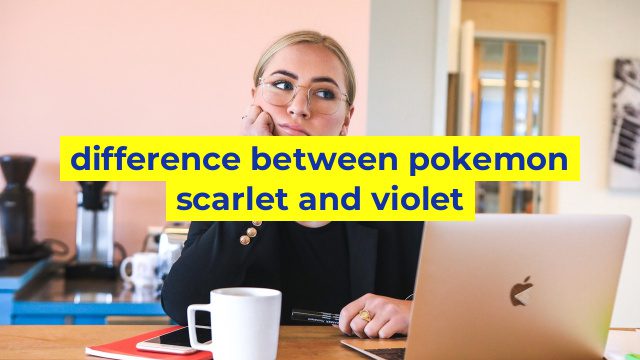 difference between pokemon scarlet and violet