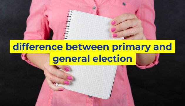 difference between primary and general election