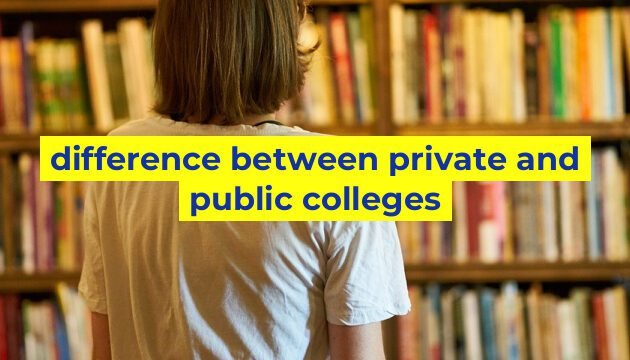difference between private and public colleges