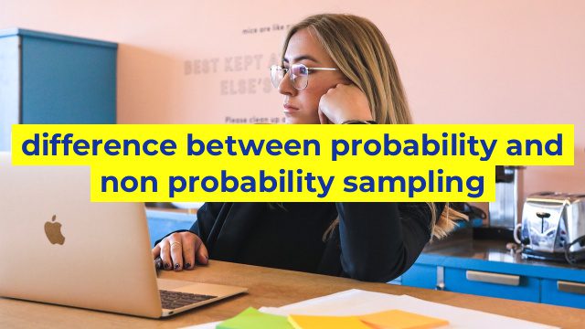 difference between probability and non probability sampling