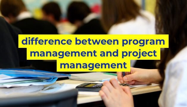difference between program management and project management