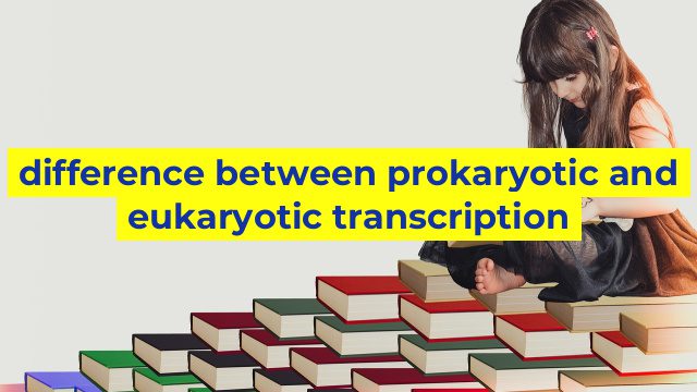 difference between prokaryotic and eukaryotic transcription