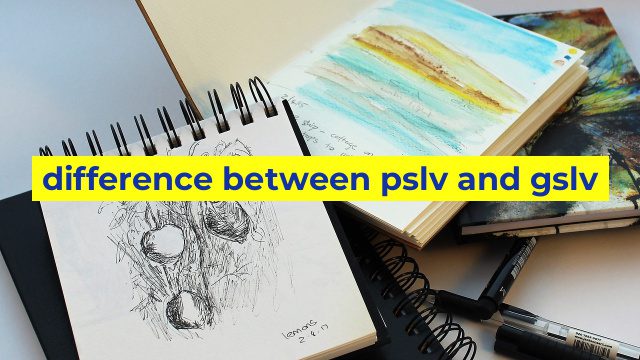 difference between pslv and gslv