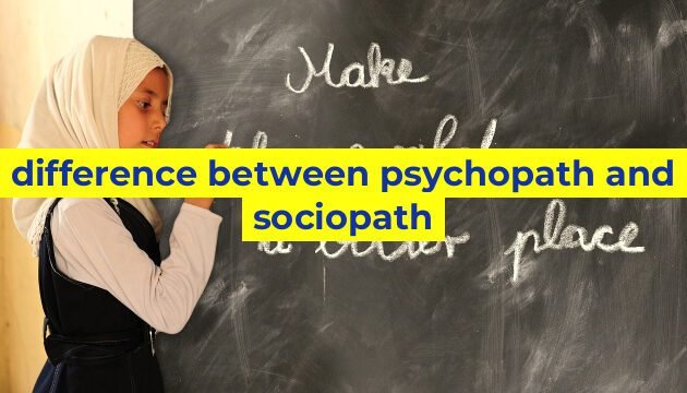 difference between psychopath and sociopath