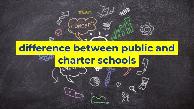 difference between public and charter schools