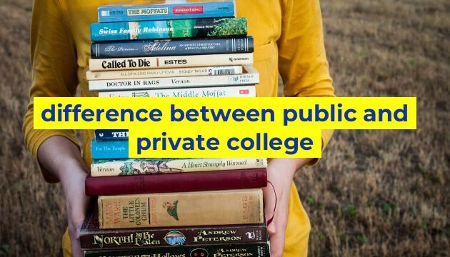 difference between public and private college