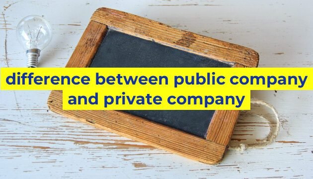 difference between public company and private company