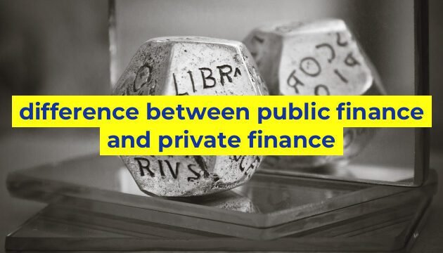 difference between public finance and private finance