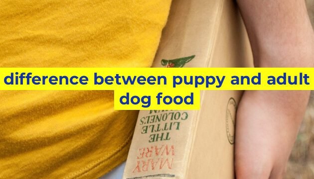 difference between puppy and adult dog food