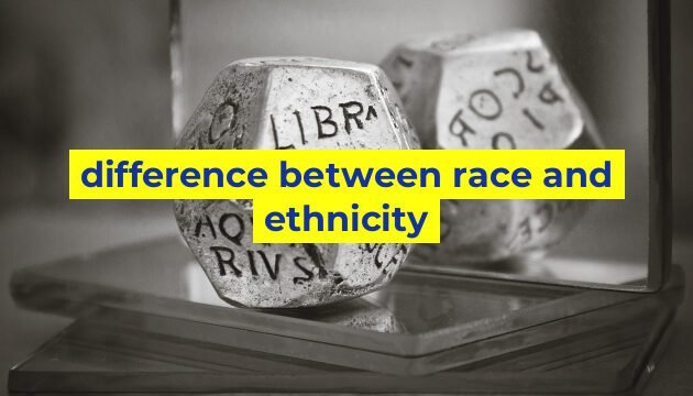 difference between race and ethnicity