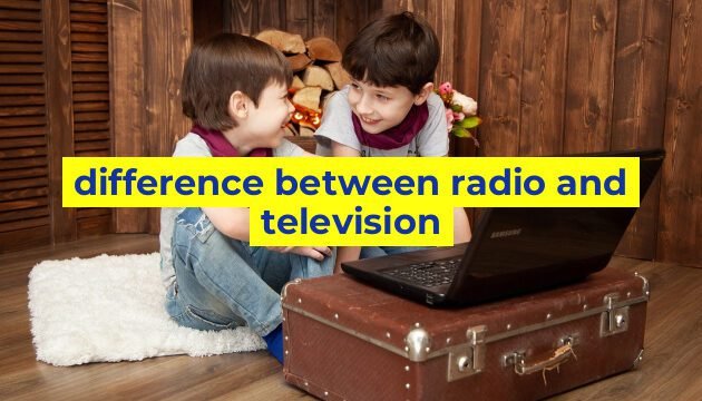 difference between radio and television