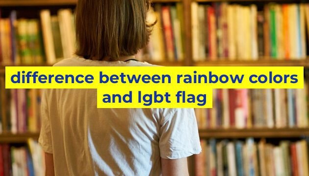 difference between rainbow colors and lgbt flag