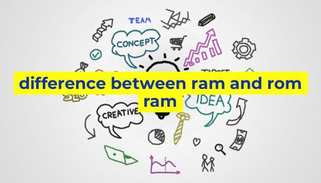 difference between ram and rom ram