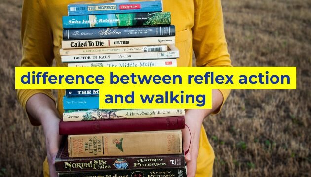 difference between reflex action and walking