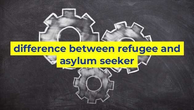 difference between refugee and asylum seeker