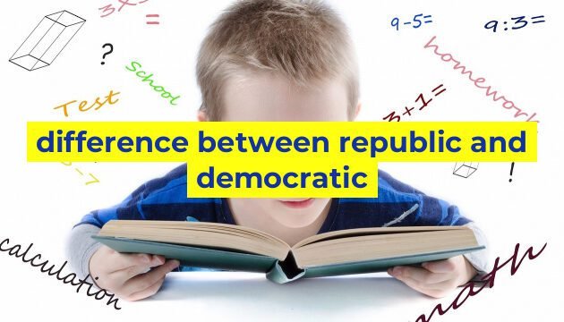 difference between republic and democratic
